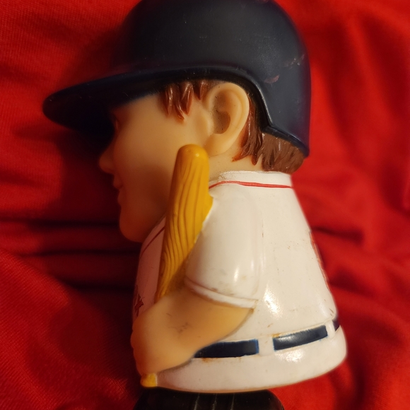MLB Red Sox Action Figure with White and Blue Uniform